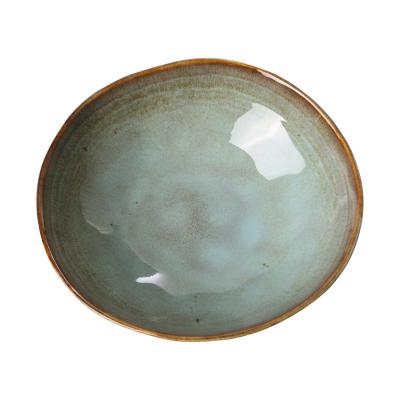 Keramik-Schüssel grün-braun