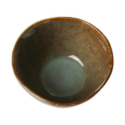 Keramik-Schüssel grün-braun