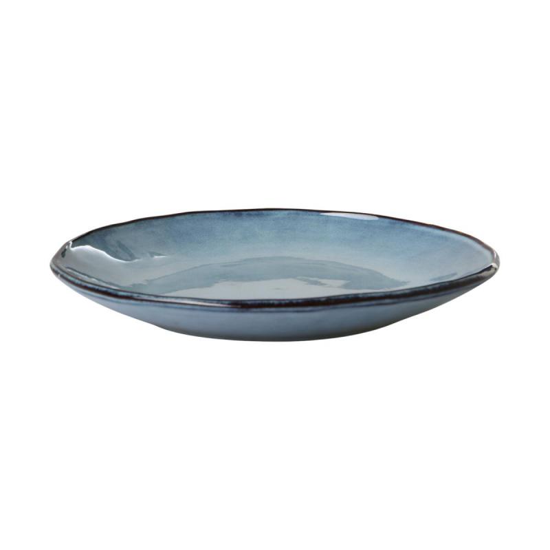 Keramik-Teller hellblau