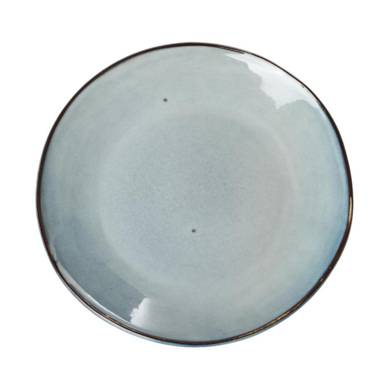 Keramik-Teller hellblau