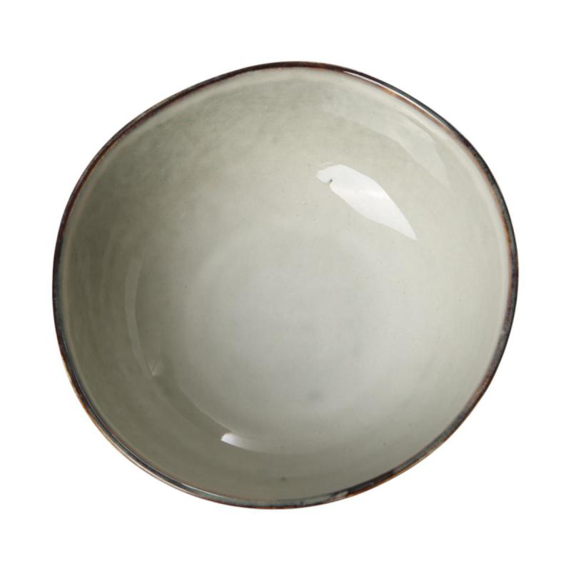 Keramik-Schüssel weiß-grau