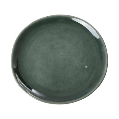 Keramik-Teller petrol