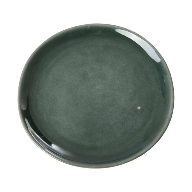 Keramik-Teller petrol