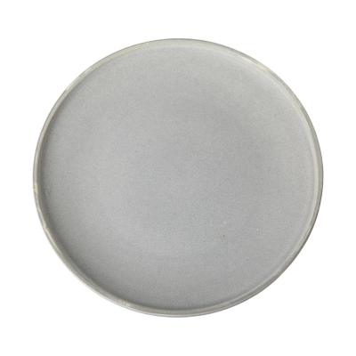 Keramik-Teller hellgrau