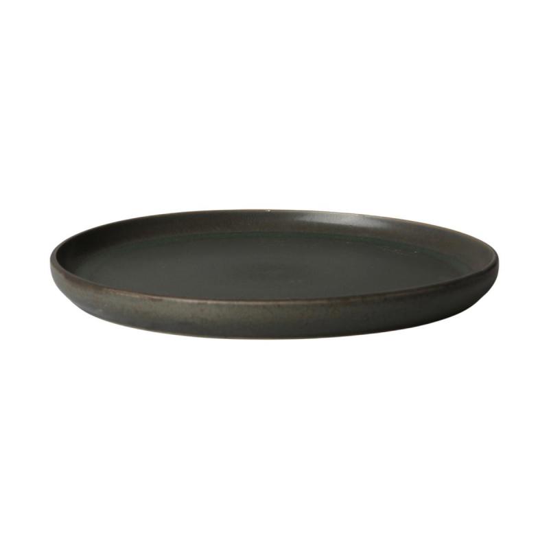 Keramik-Teller mattschwarz