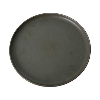 Keramik-Teller mattschwarz