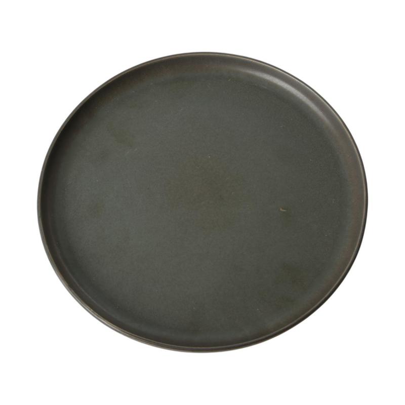 Keramik-Teller mattschwarz