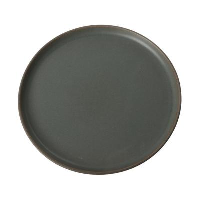 Keramik-Teller mattschwarz