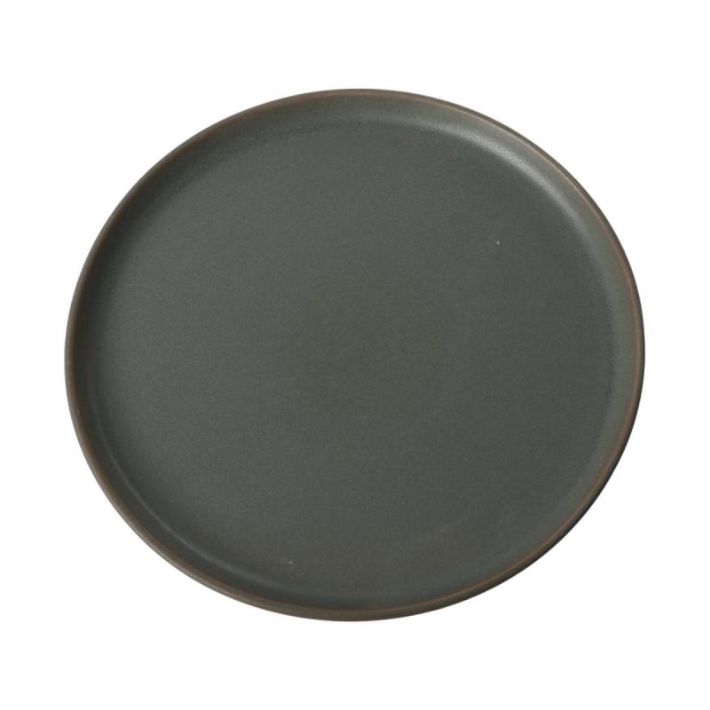 Keramik-Teller mattschwarz