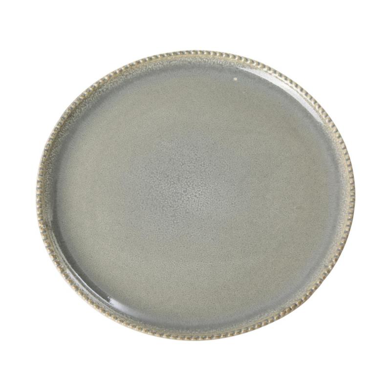 Keramik-Teller grau