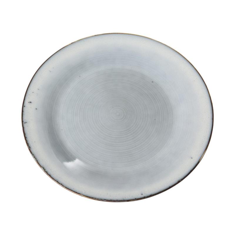 Keramik-Teller hellblau