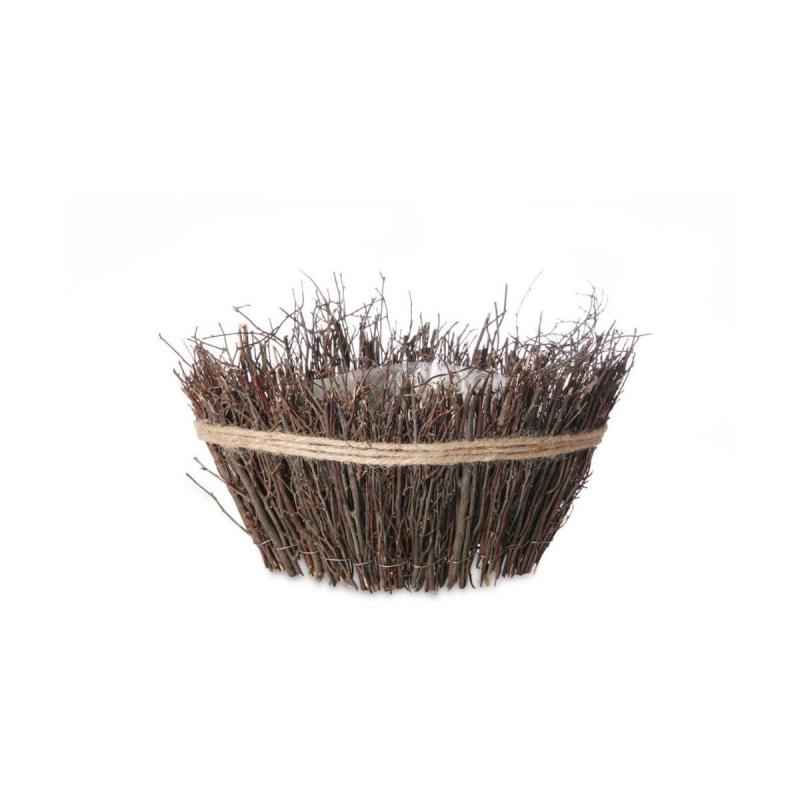 Weidenzweig-Boot mit Sisal