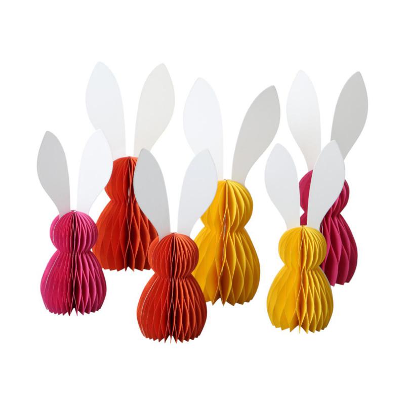 3D Papier-Hase farbmix