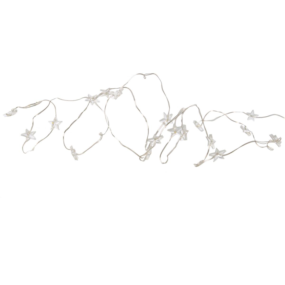 LED 20-Lichter Sterne innen bat. 0,3m+1m