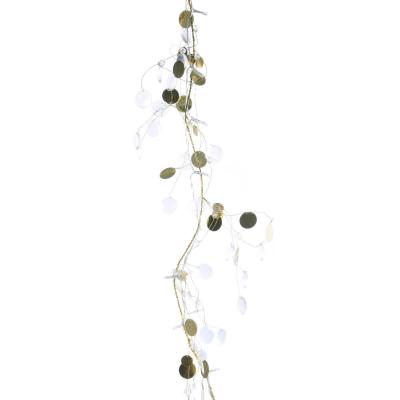 LED-Lichterkette Blätter,Kristalle bat.