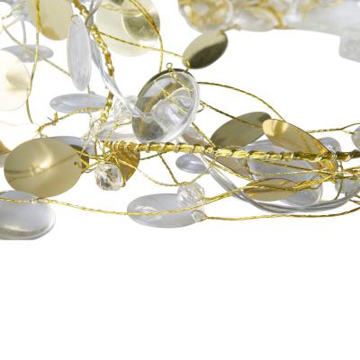 LED-Lichterkette Blätter,Kristalle bat.