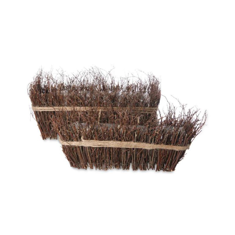 Weidenzweig-Kasten mit Sisal