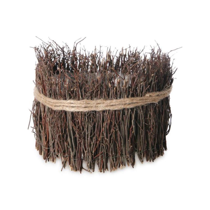 Weidenzweig-Schale rund mit Sisal