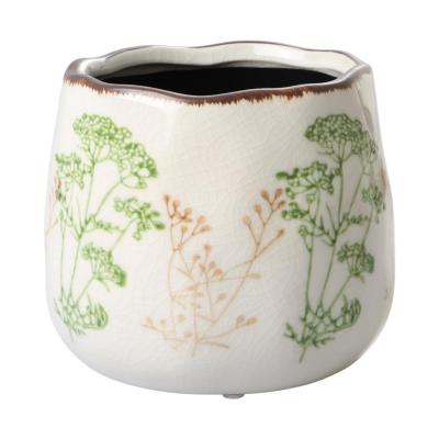 Vase mit Blumenmotiv