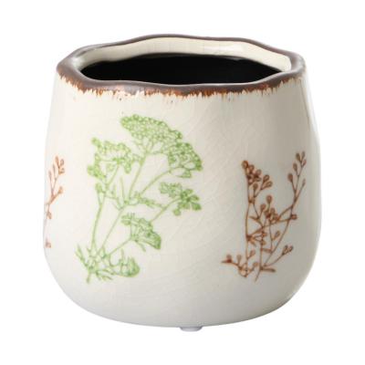 Vase mit Blumenmotiv