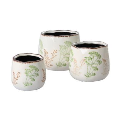 Vase mit Blumenmotiv