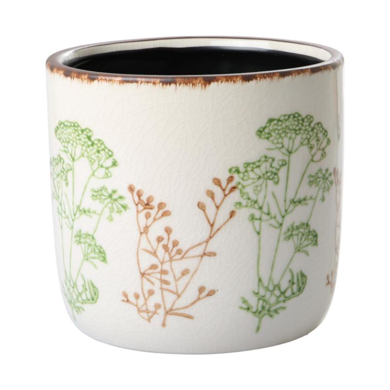 Vase mit Blumenmotiv