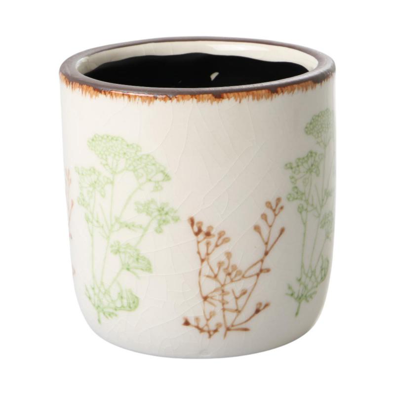 Topf mit Blumenmotiv