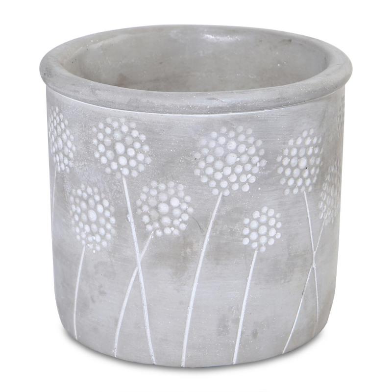 Topf mit Blumenmuster