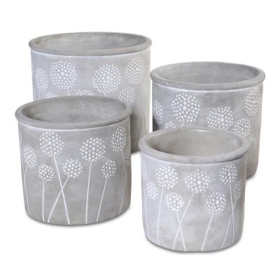 Topf mit Blumenmuster