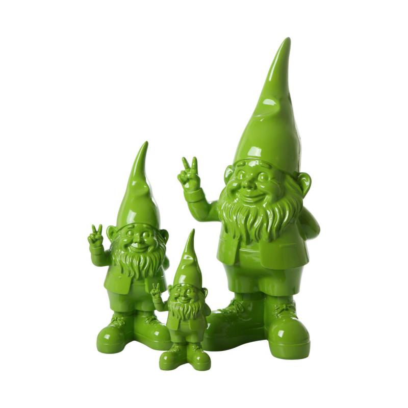 Gartenzwerg Victory gr&uuml;n