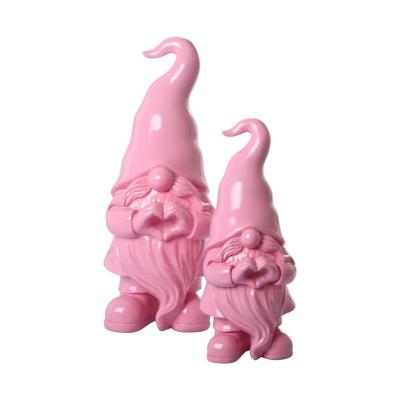 Gartenzwerg Herz rosa