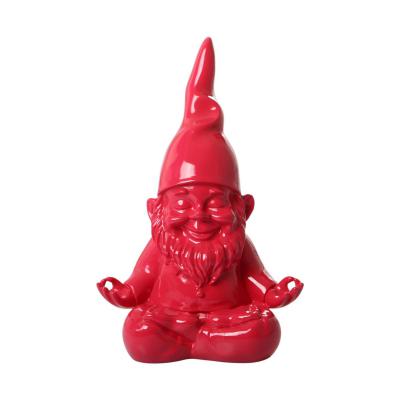 Gartenzwerg Buddha pink