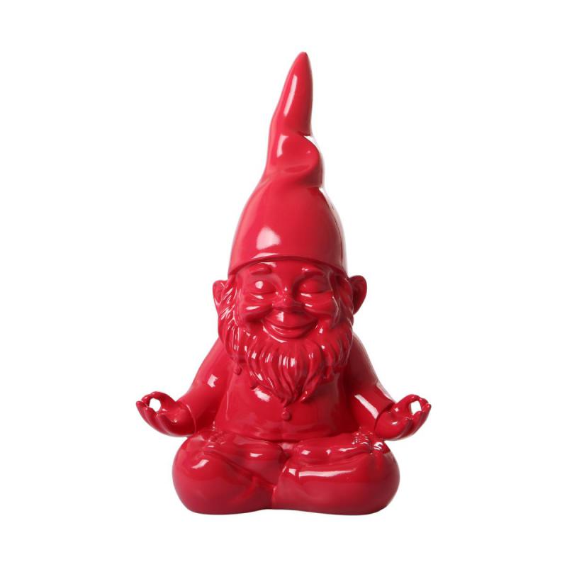 Gartenzwerg Buddha pink