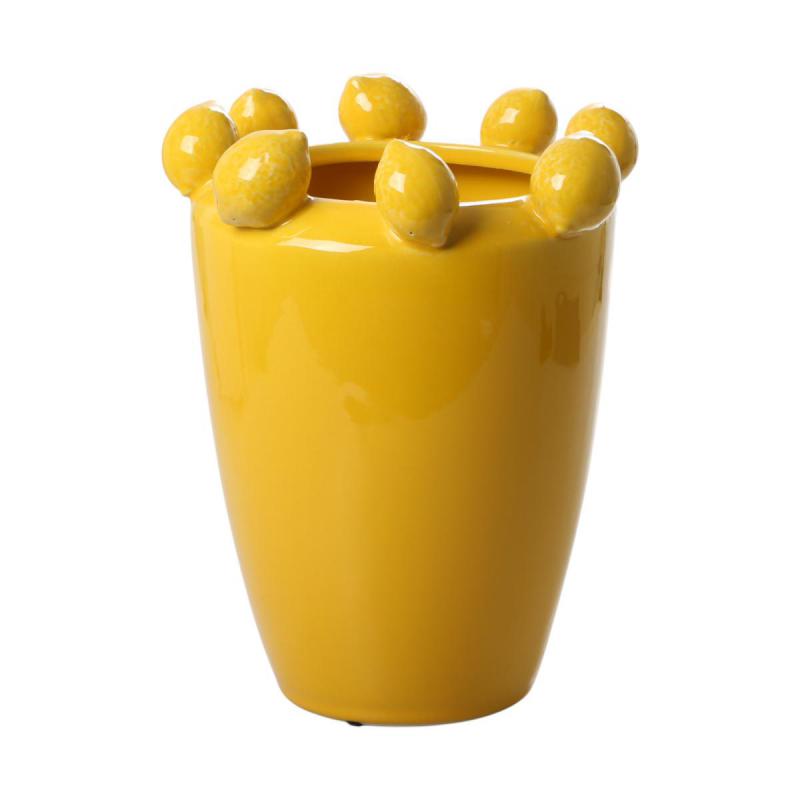 Vase mit Zitronen