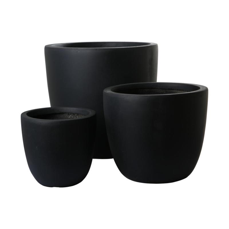 Leichtzement Pflanzk&uuml;bel anthrazit