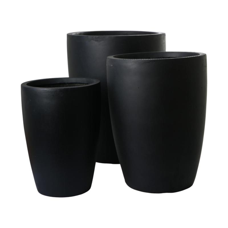 Leichtzement Pflanzk&uuml;bel anthrazit