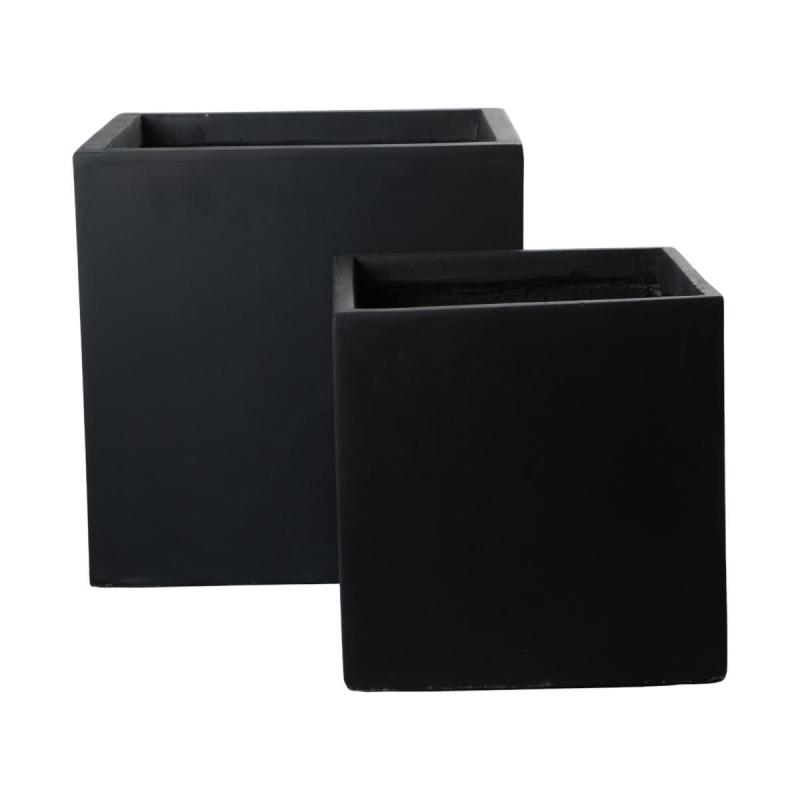 Leichtzement Pflanzkubus anthrazit