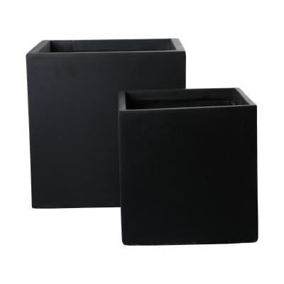 Leichtzement Pflanzkubus anthrazit