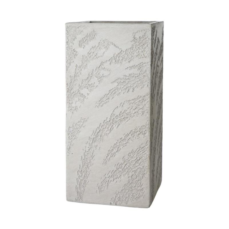 Leichtzement Pflanzkasten hoch antikwei&szlig;