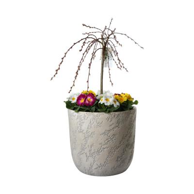 Leichtzement Pflanzk&uuml;bel antikwei&szlig;