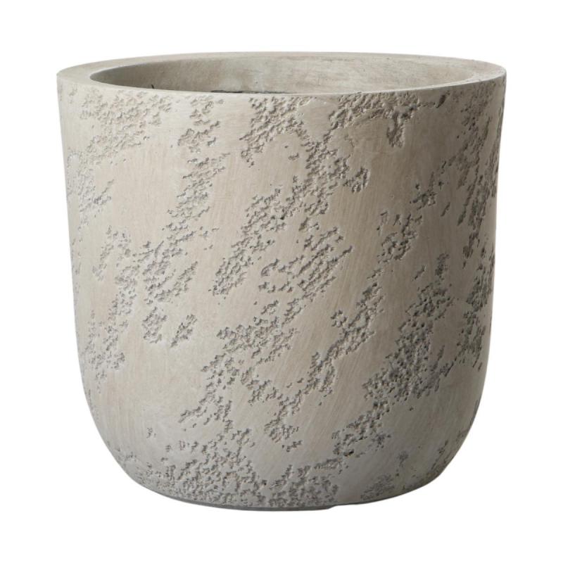 Leichtzement Pflanzk&uuml;bel antikwei&szlig;