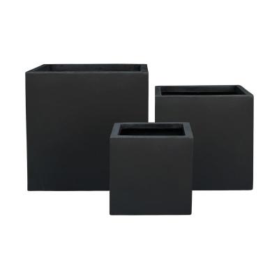 Leichtzement Pflanzkubus anthrazit