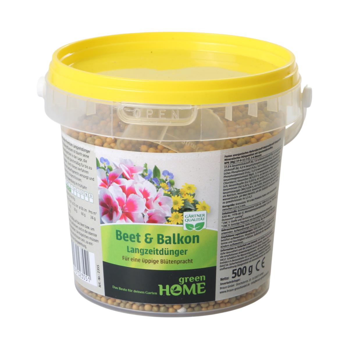Green Home Langzeitd&uuml;nger Beet & Balkon 500g
