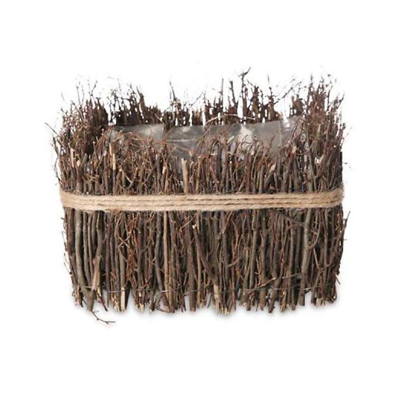 Weidenzweig-Schale quadratisch mit Sisal