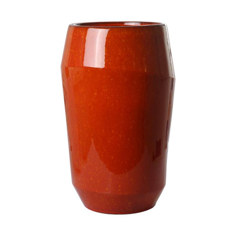 Vase glasiert orange