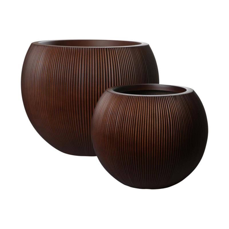 Aged Lite K&uuml;bel bauchig Cedar Brown