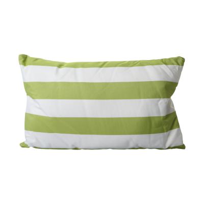 Dekokissen gestreift gr&uuml;n