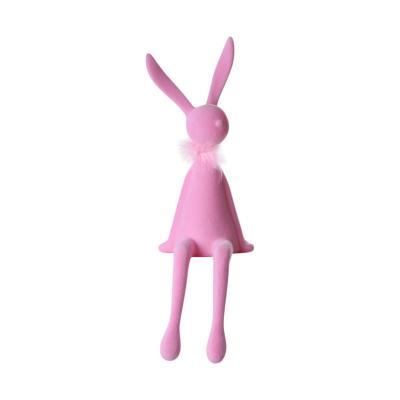 Filz-Hase sitzend rosa
