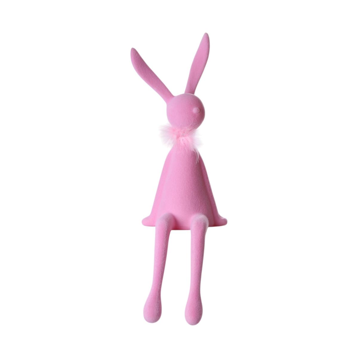Filz-Hase sitzend rosa