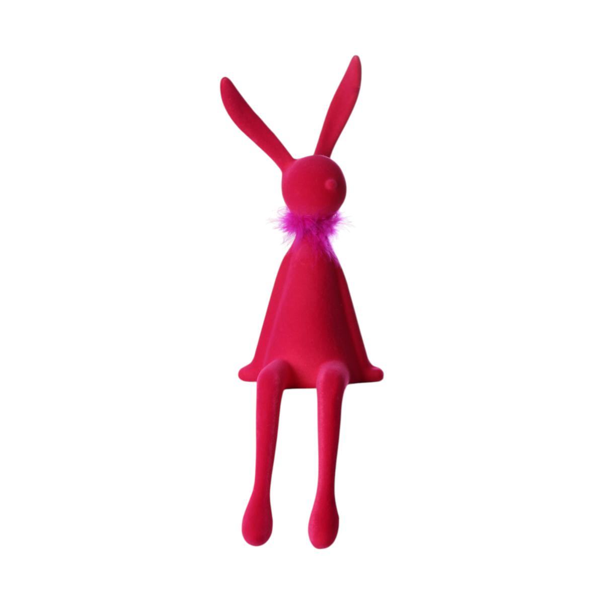 Filz-Hase sitzend pink